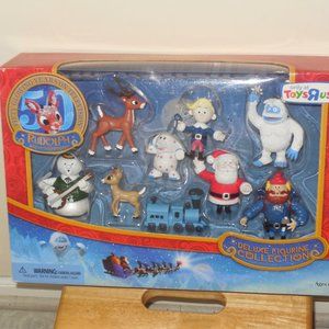 9 Misfits Rudolph the Red Nosed Reindeer Deluxe Figurines BUMBLE CLARICE Train